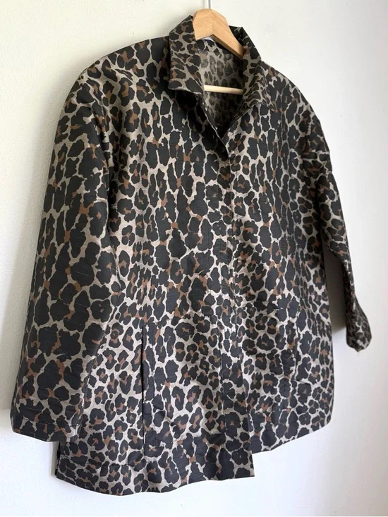 Vitamin Leopard Print Relaxed Coat - Picture 3 of 6